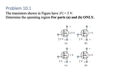 Solved Problem 101 The Transistors Shown In Figure Have