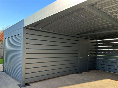 Carport Alu Avec Local Ferm Garage Panneaux Sandwich Carport Alu