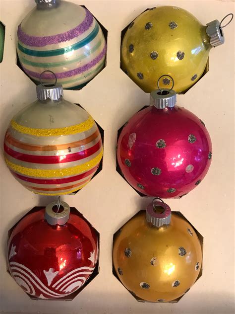 Vintage Glass Tree Ornaments Woolworths Glass Ball Ornaments