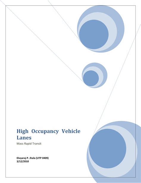 Pdf High Occupancy Vehicle Lanes Dokumen Tips