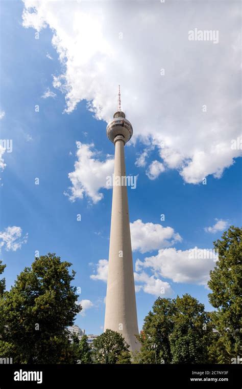 Famous Tv Tower At Alexanderplatz In Berlin Germany September 2017