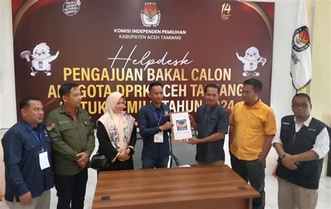 Resmi Nasdem Partai Pertama Daftar Bacaleg Ke Kip Aceh Tamiang Media Nad