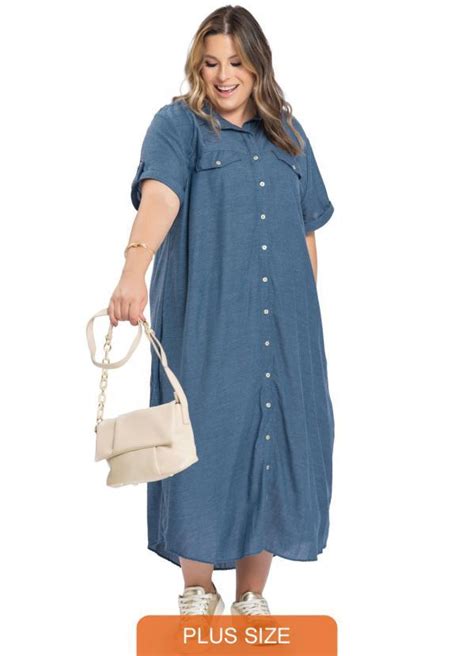 Vestido Feminino Plus Size Emanuelle Marinho Miss Masy Plus