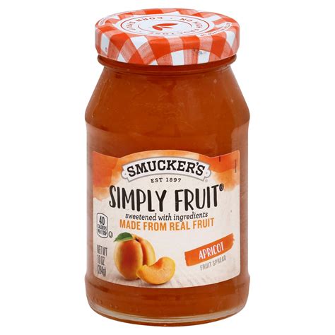 Smuckers Simply Fruit Apricot 10 Oz 8 Pack Stockupexpress