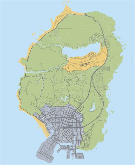 Gta 5 Map by FrostRoswell on DeviantArt