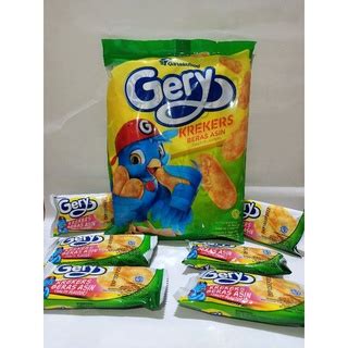 Jual GERY RICE CRACKER KREKERS BERAS ASIN BUCIN SNACK Shopee Indonesia