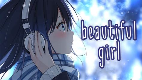 Nightcore Beautiful Girl Female Version Lyrics Youtube