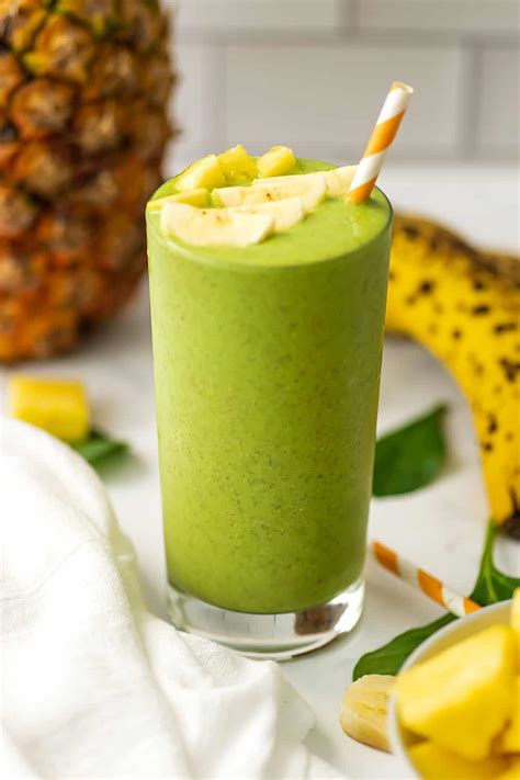 Pineapple Banana Spinach Smoothie Bites Of Wellness