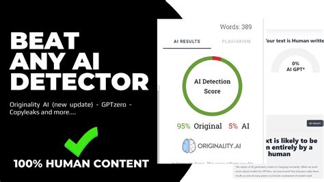 How To Bypass Originality AI New Update GPTzero Or Any AI Detector