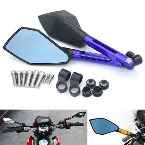 Universal 8mm 10mm Motorcycle Rearview Mirror Cnc Aluminum Alloy For