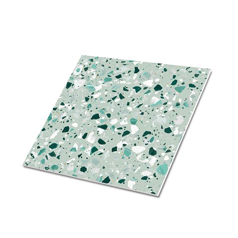 FUNLIFE Sage Green Terrazzo Backsplash Tile Decals Peel And Etsy