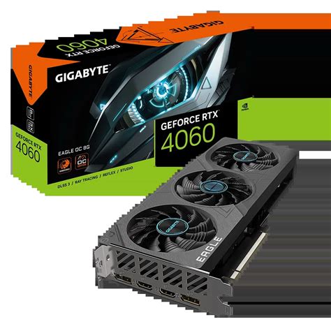 Geforce Rtx 4060 Gigabyte Eagle Oc 8g Gddr6 Black Triple Fan Pc Worth