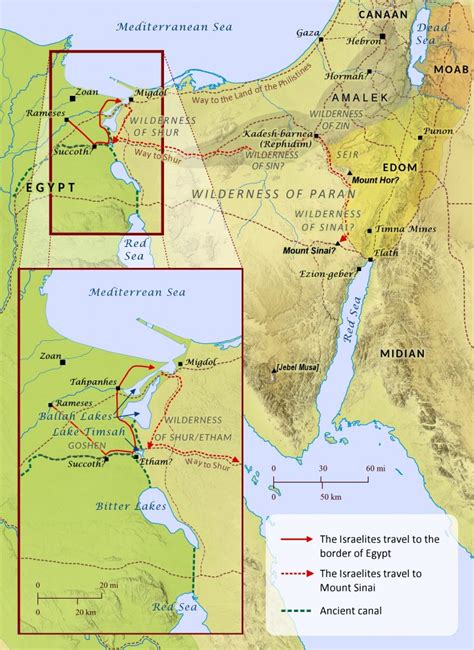 The Route of the Exodus – Bible Mapper Atlas