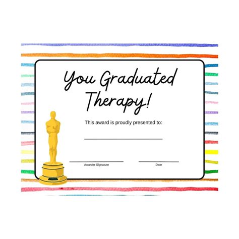 Physical Therapy Graduation Certificate Prntbl