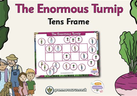 Eyfs The Enormous Turnip Tens Frame Grammarsaurus