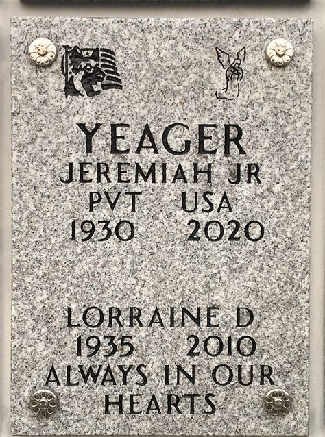 Pvt Jeremiah Yeager Jr Memorial Find A Grave