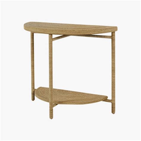 Monarch Seagrass Demilune Table Palecek Tables Dear Keaton