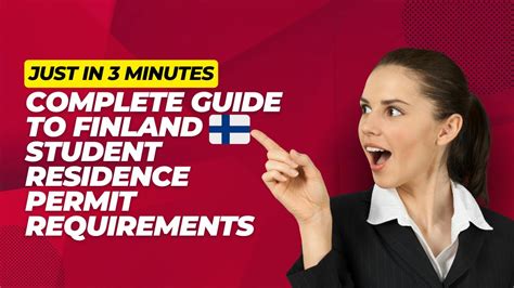 Complete Guide To Finland Student Residence Permit Requirements Youtube