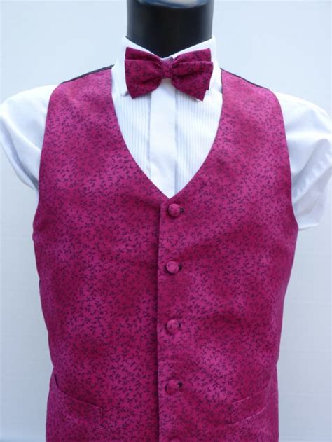 Raspberry Leaf Waistcoat Pocketwatch Waistcoats