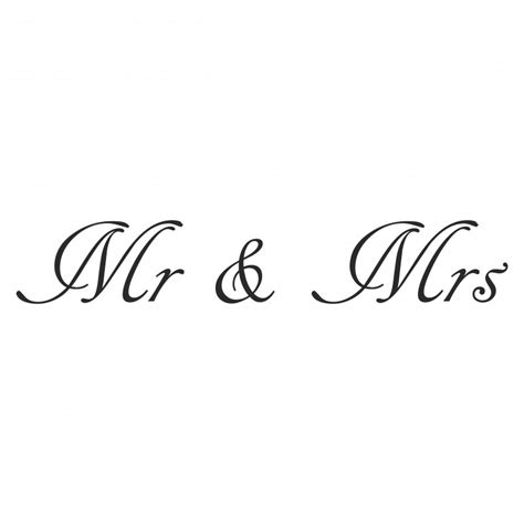 Sticker Mr Mrs