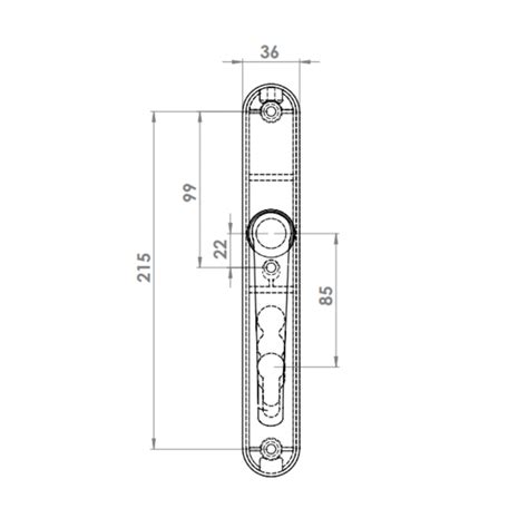 Door Handle Al Ibiza Mm Axis With Zamac Body Windoform