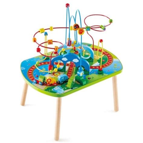 Table d activités Circuit Train Jungle Hape Jouet en bois Ekobutiks