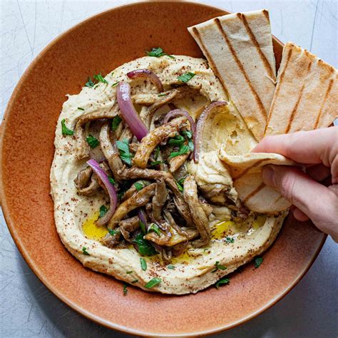 Mushroom Shawarma & Chickpea Hummus Recipe | Mob