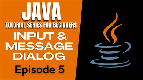 Java Tutorial 5INPUT OUTPUT MESSAGE DIALOG JOPTIONPANE JTEXTAREA
