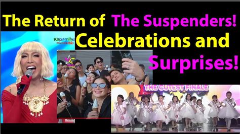 Abs Cbn S Vice Ganda And The Suspenders Are Back To Celebrate And