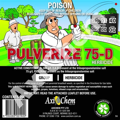 Ac Pulverize D Herbicide L Axichem