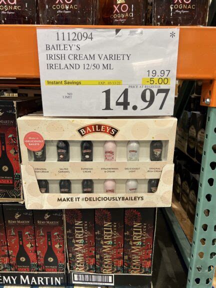 Bailey S Irish Cream Variety Ireland Ml Costco