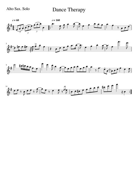 Fortnite Dance Therapy Sheet Music For Alto Saxophone Download Free In