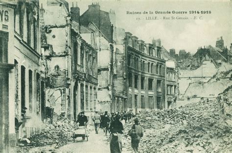 Lille Grande Guerre Rue Saint Genois Carte Postale