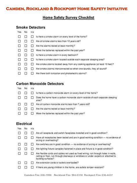 Fillable Online Smoke Detector Inspection Free Templatessafetyculture Fax Email Print Pdffiller