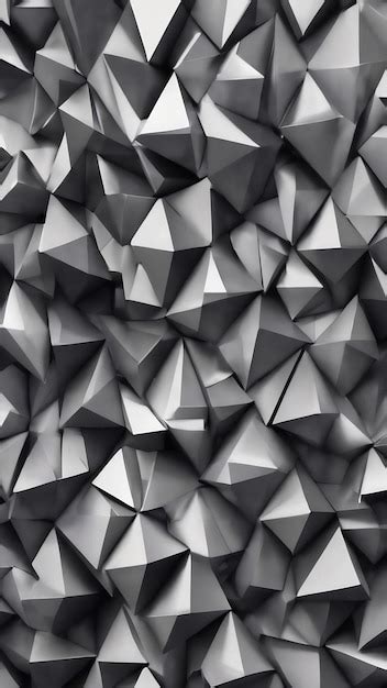 Premium Photo | Abstract gray geometric shapes of triangles