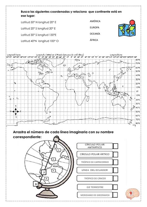 Ejercicio Interactivo De Paralelos Y Meridianos Artofit