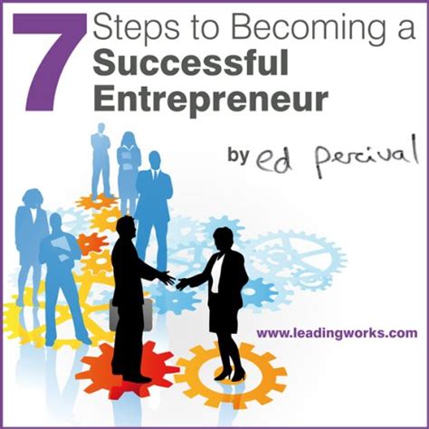 7 Steps To Becoming A Successful Entrepreneur Audible Audio Edition Ed Percival Ed Percival