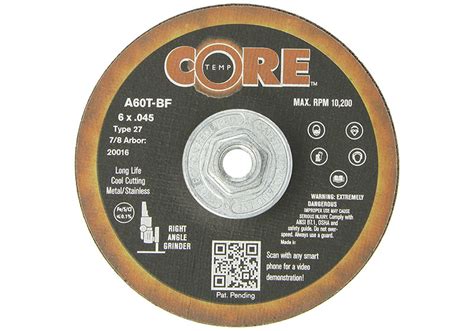 X X Metal Cutting Wheel Coretemp Grinding Cut