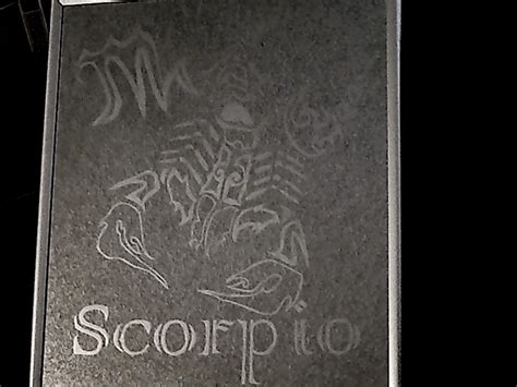 Scorpio Etched Mirror Etched Mirror Custom Glass Chalkboard Quote Art