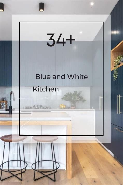 Blue And White Kitchen Cabinets Timeless Stylish Cabinets