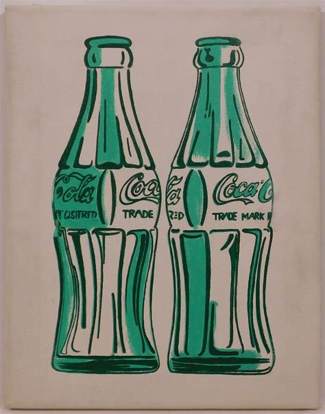 Lot Andy Warhol Manner Of Double Coke Bottle