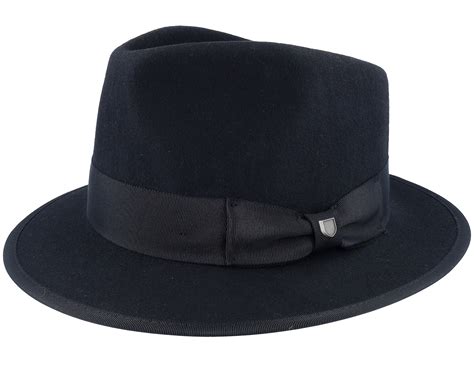 Paco Black Fedora - Brixton Hat | Hatstoreworld.com