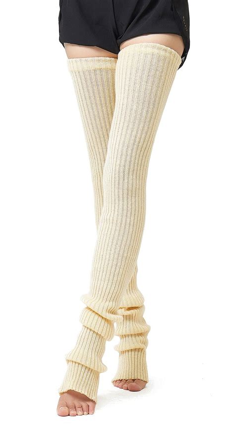 Pareberry Women S Winter Soft Over The Knee High Cable Boot Socks Knit