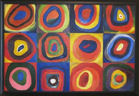 Color Study Squares With Concentric Circles By Wassily Kandinsky