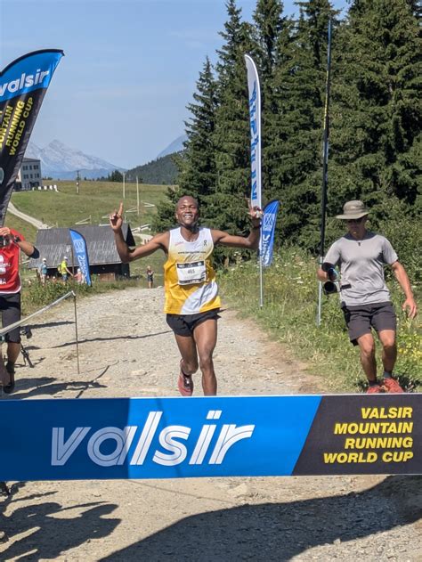 Course en montagne Coupe du monde Seul Français parmi les Kényans