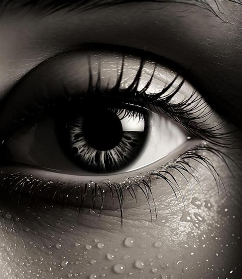 Premium AI Image | a teardrop or teary eye from the eyes in the style ...