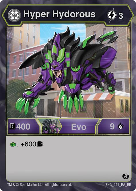 Darkus Hyper Hydorous (Battle Brawlers) - The Bakugan Wiki