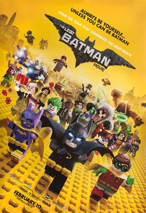 The LEGO Batman Movie Original 2017 U.S. One Sheet Movie Poster ...