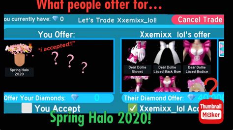 Seeing What People Offer For Spring Halo 2020 I Accepted Roblox