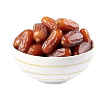 A Bowl Of Dates Fruit Date Fruit Dates Ramadhan Png Transparent